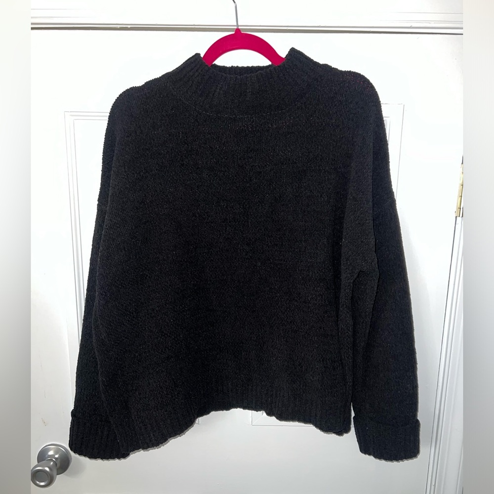 black sweater